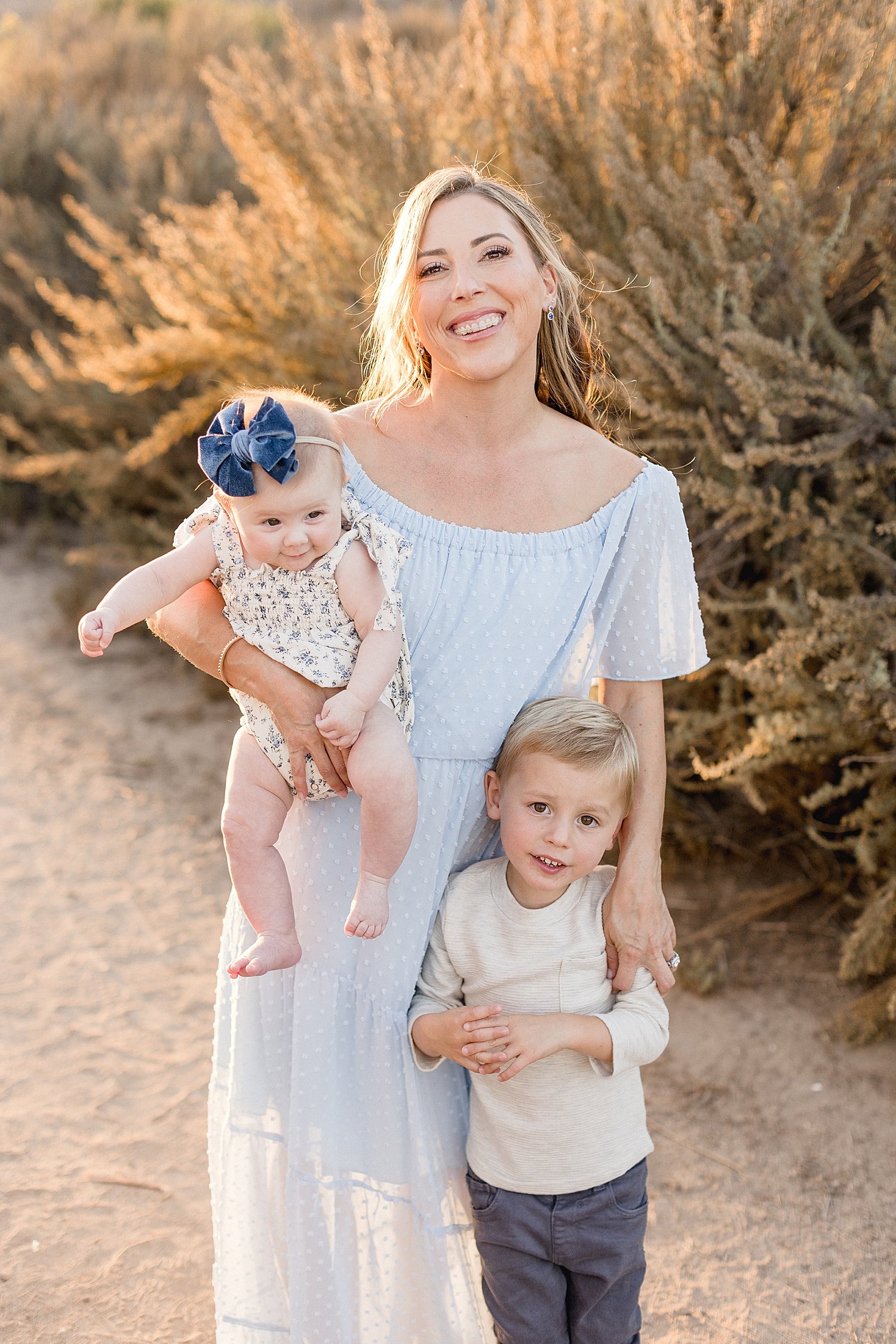 Mom with her son and daughter | Ambre Williams Photography