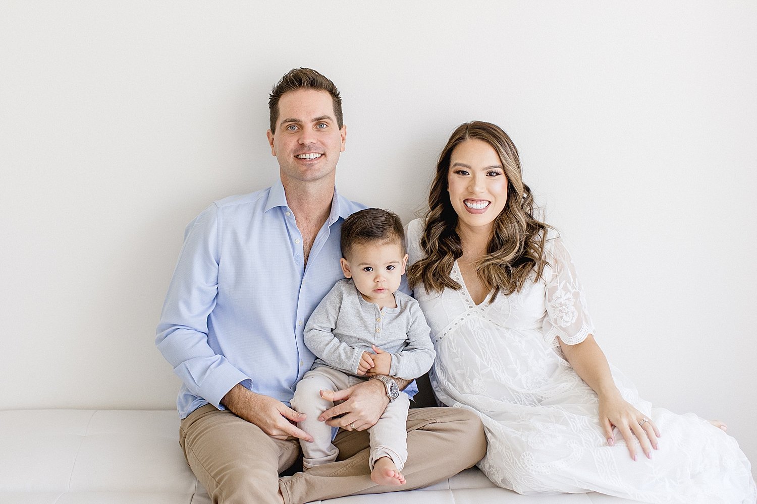 Family portrait in studio in Newport Beach | Ambre Williams Photography