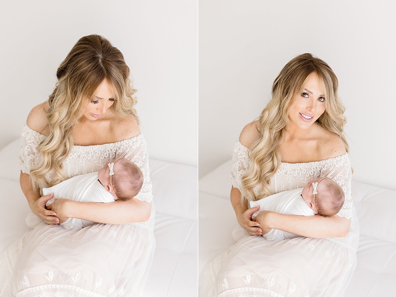 Mother-daughter photos during newborn session  | Ambre Williams Photography