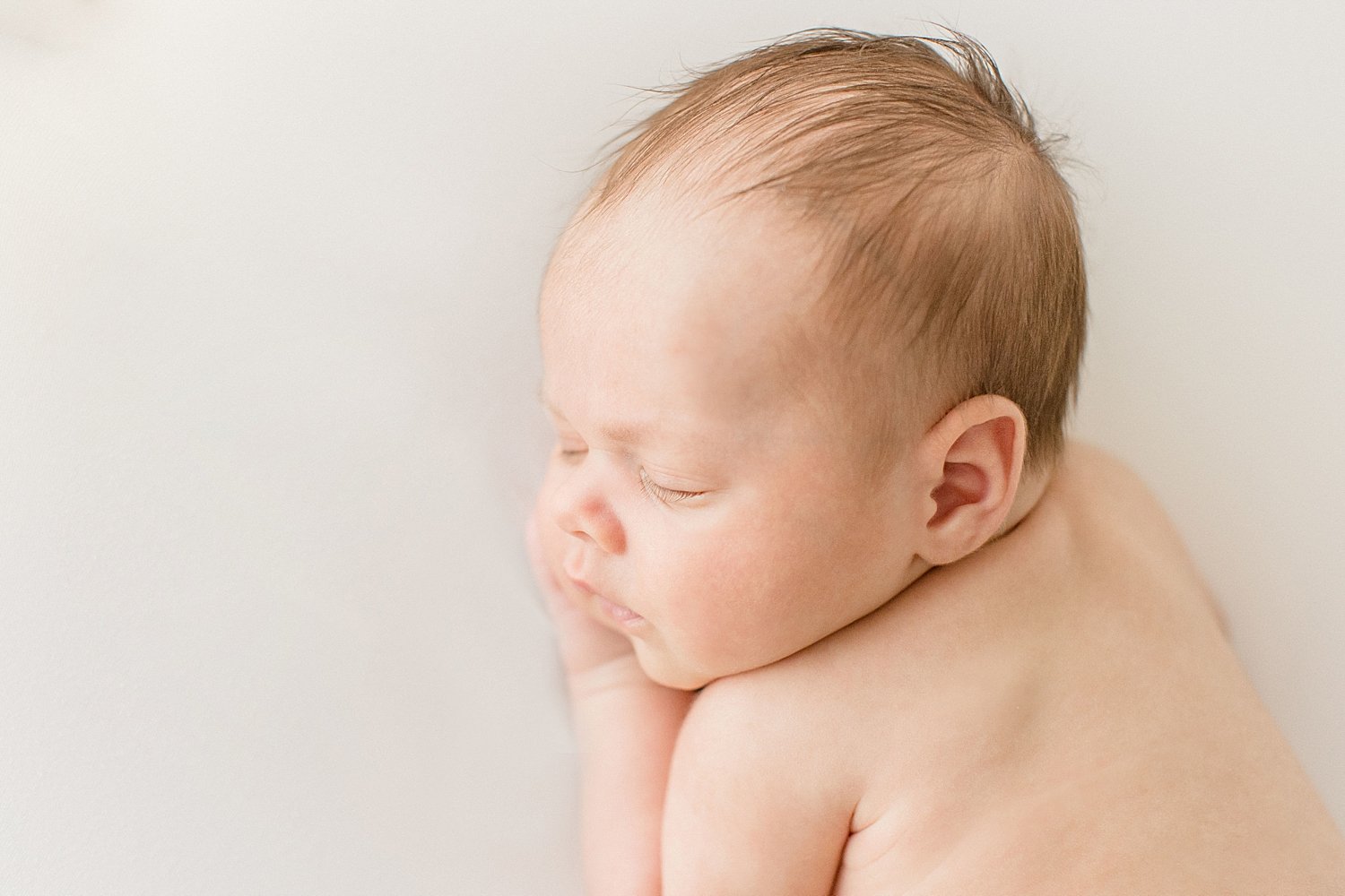 Studio newborn session for baby boy | Ambre Williams Photography