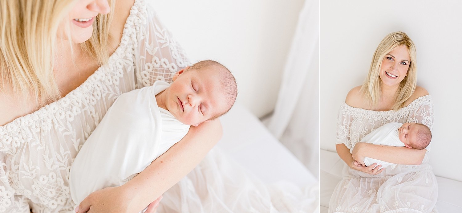 Mom with newborn son | Ambre Williams PhotographyMom with newborn son | Ambre Williams Photography
