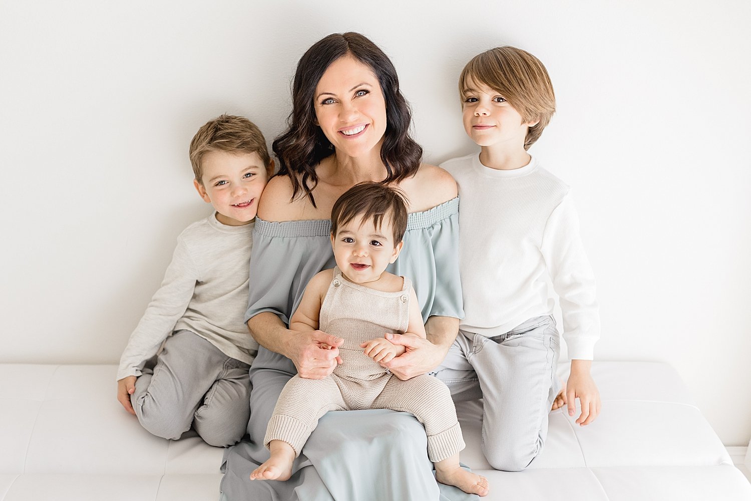 Mom with three boys | Ambre Williams Photography