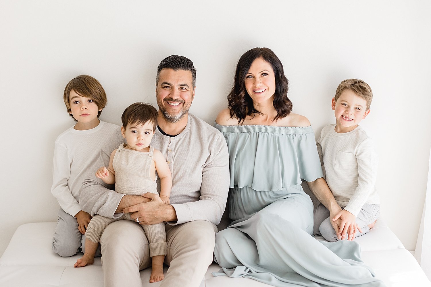 Family portrait to celebrate youngest son turning one | Ambre Williams Photography