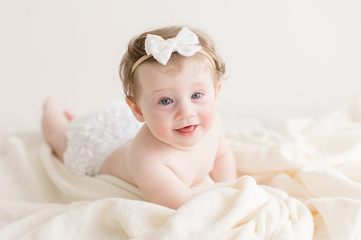 6-Month Sitter Portrait Session with Ambre Williams Photography in Newport Beach