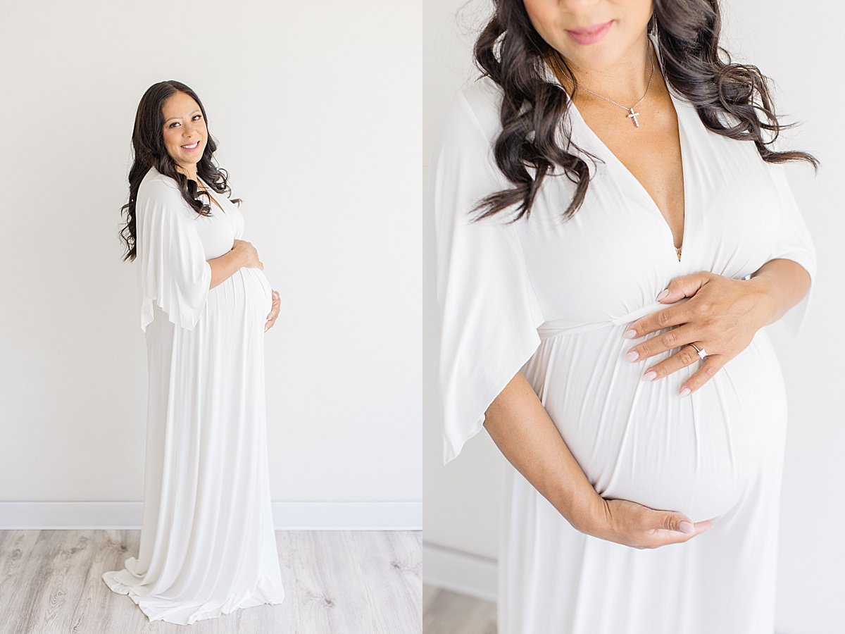 Detail Close-Up Maternity Portrait Session with Beautiful Mom-to-Be | Ambre Williams Photography in Newport Beach