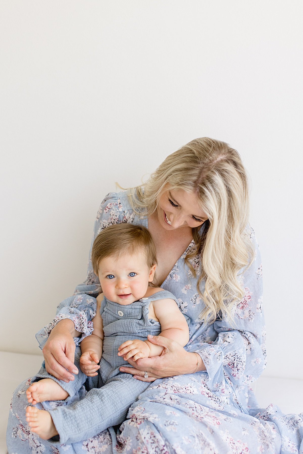 Beautiful Mama smiling with her son | Ambre Williams Photography in Newport Beach