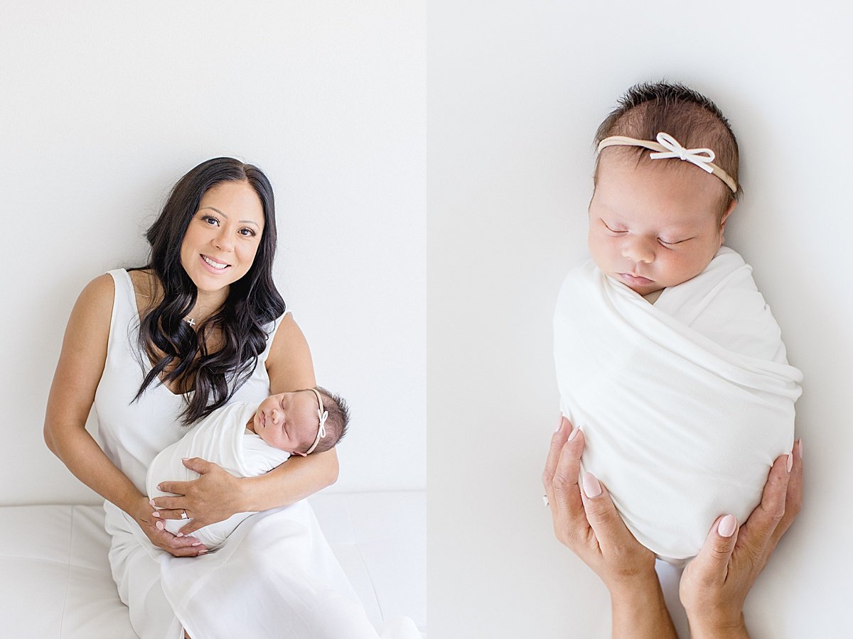 duo pic of mama and baby daughter | Ambre Williams Photography in Newport Beach