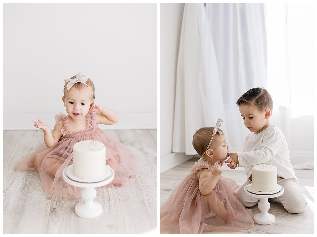 first year cake smash in Newport Beach | Ambre Williams Photography