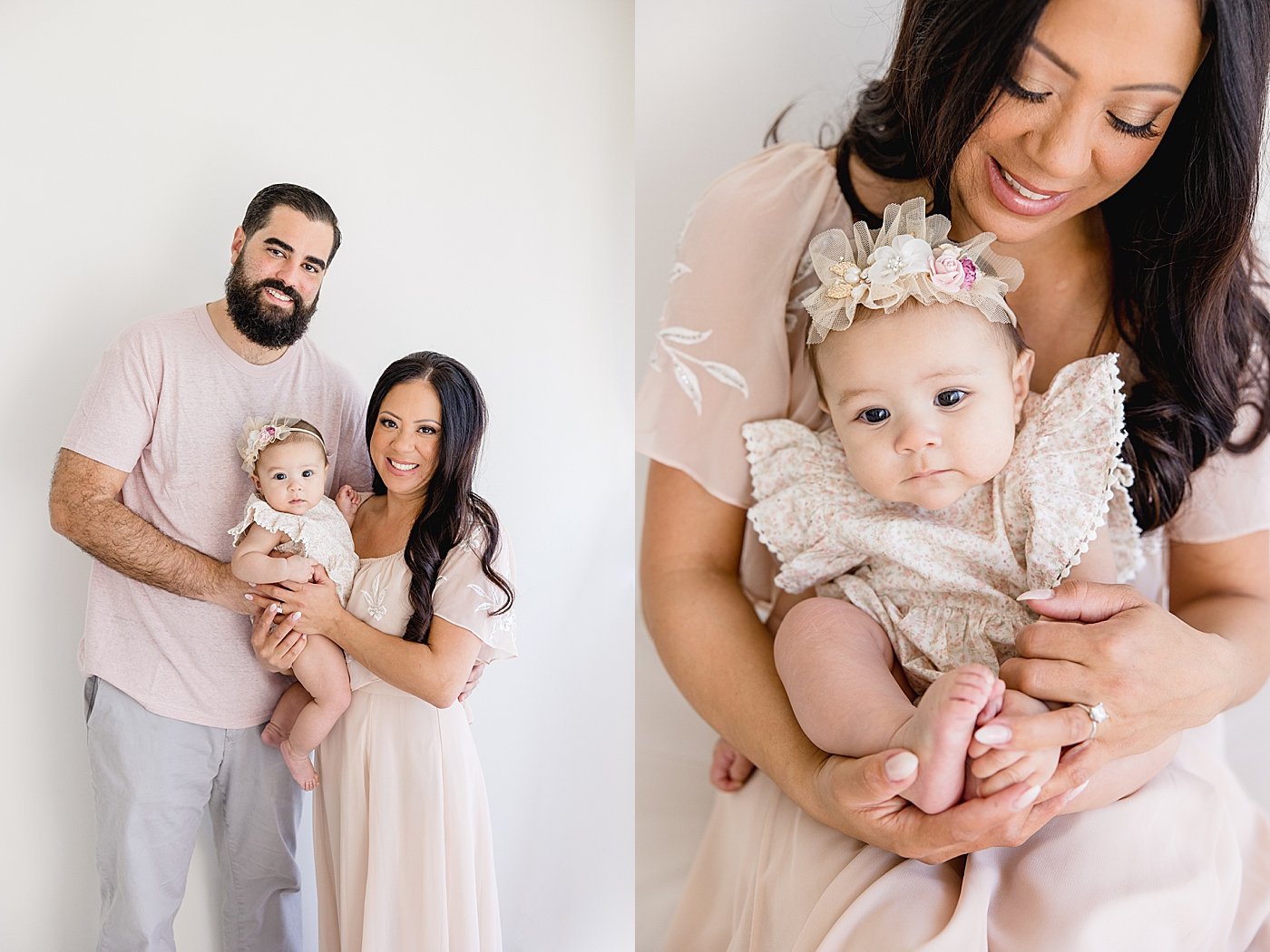 6 month milestone session with Ambre Williams Photography