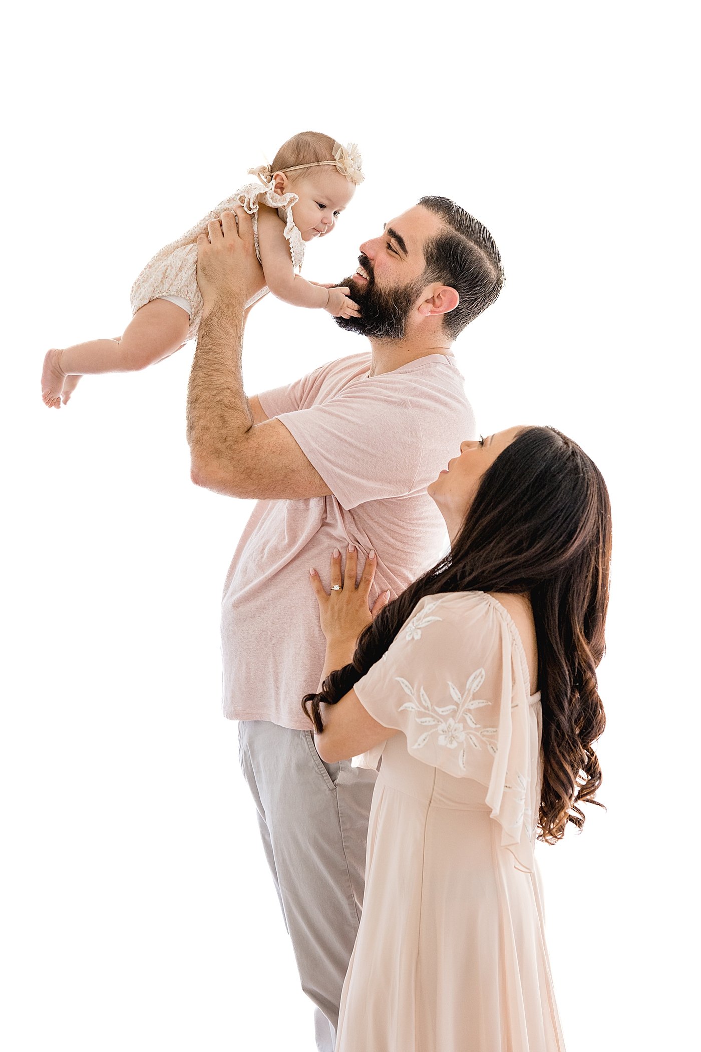 Six month milestone session in studio with Ambre Williams Photography