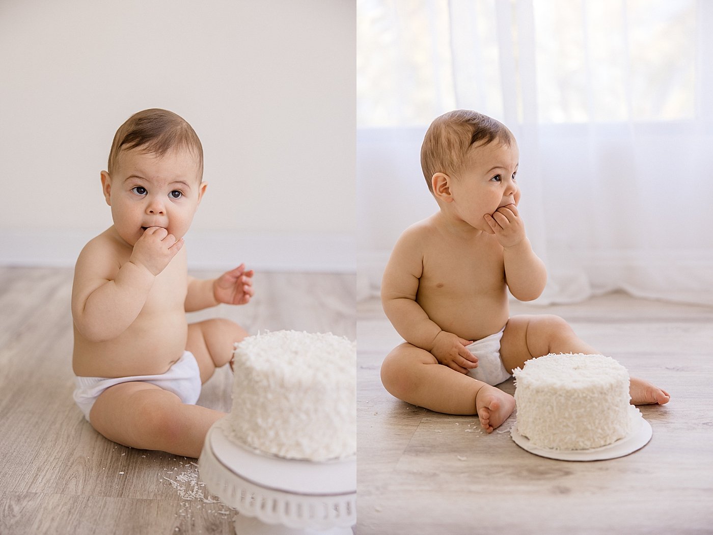 First Year Cake Smash in Newport Beach | Ambre Williams Photography