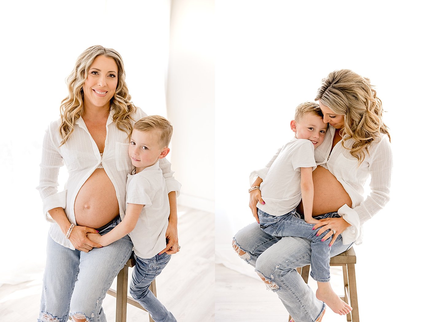 Maternity session with son | Ambre Williams Photography