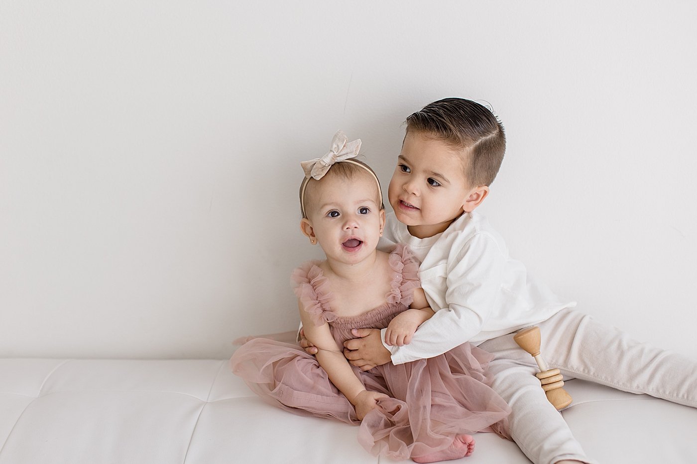 1st Year Milestone Session in Newport Beach Studio | Ambre Williams Photography