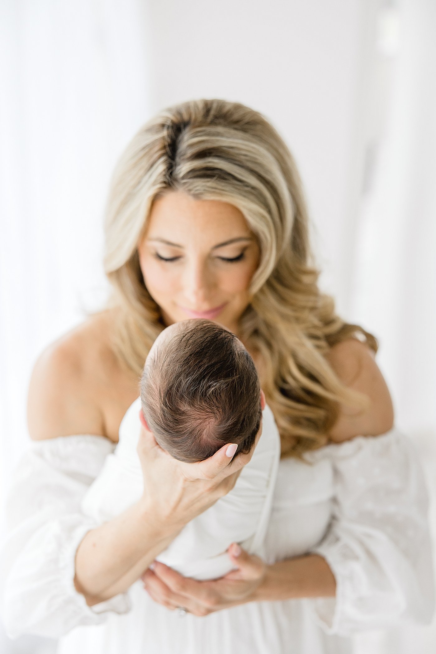 Mom and Baby Boy Newborn Session | Ambre Williams Photography