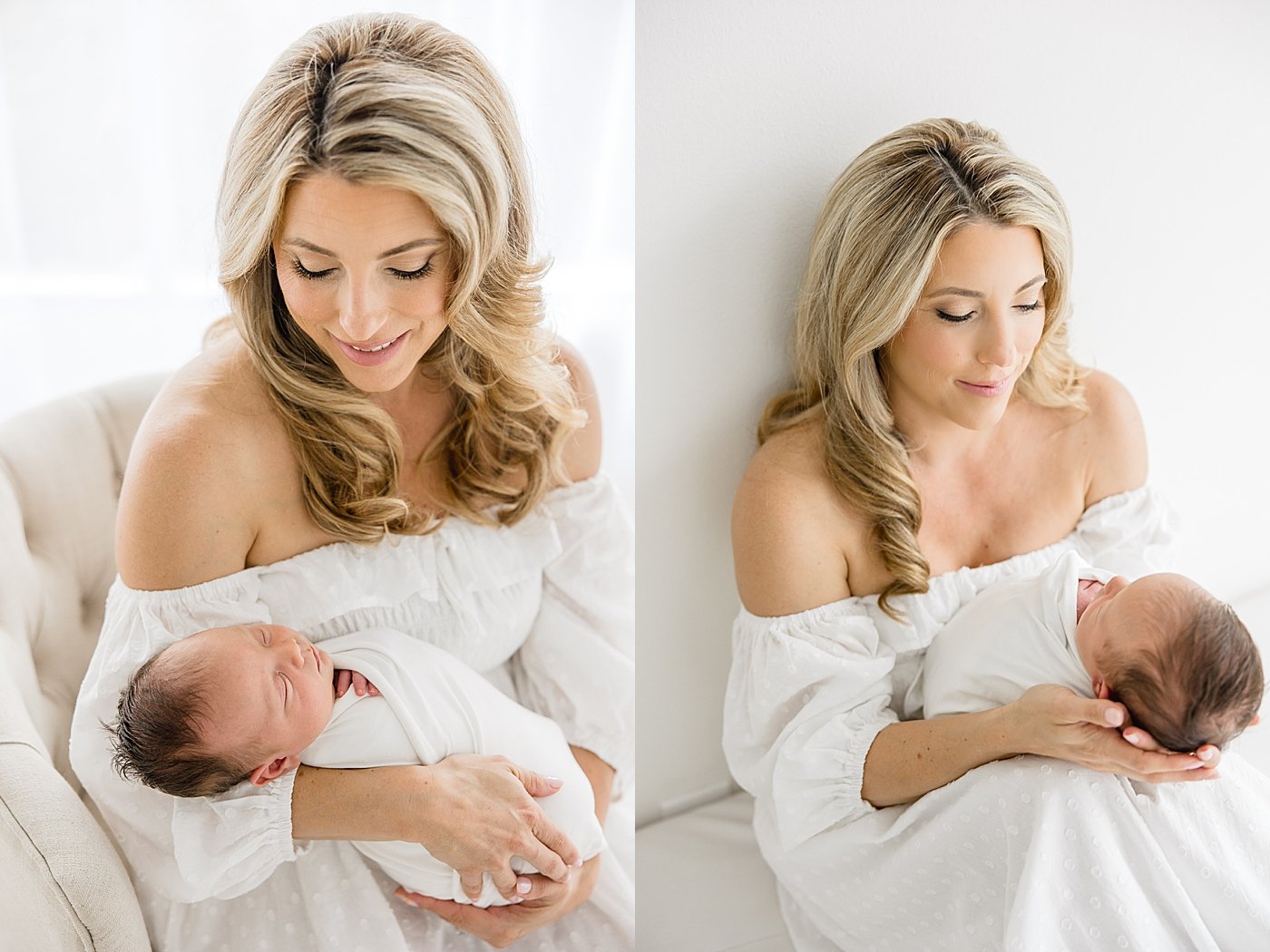 Baby Boy and Mom Newport Beach Newborn Session | Ambre Williams Photography