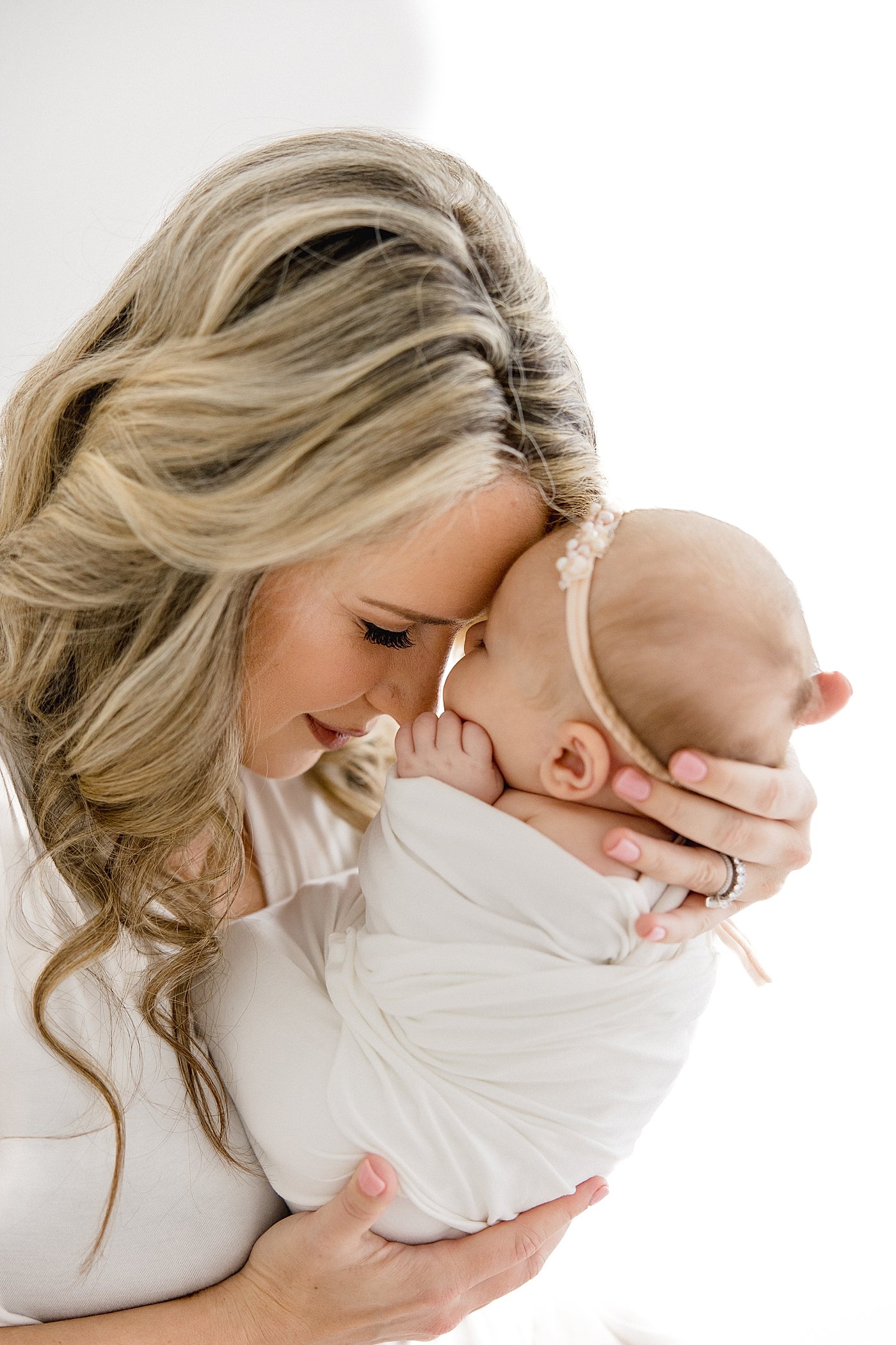 Newborn Girl in Newport Beach Studio | Ambre Williams Photography