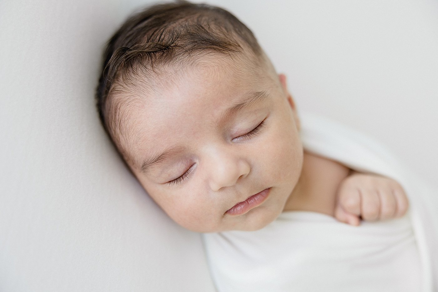 Newborn Session In Newport Beach Studio With Ambre Williams Photography