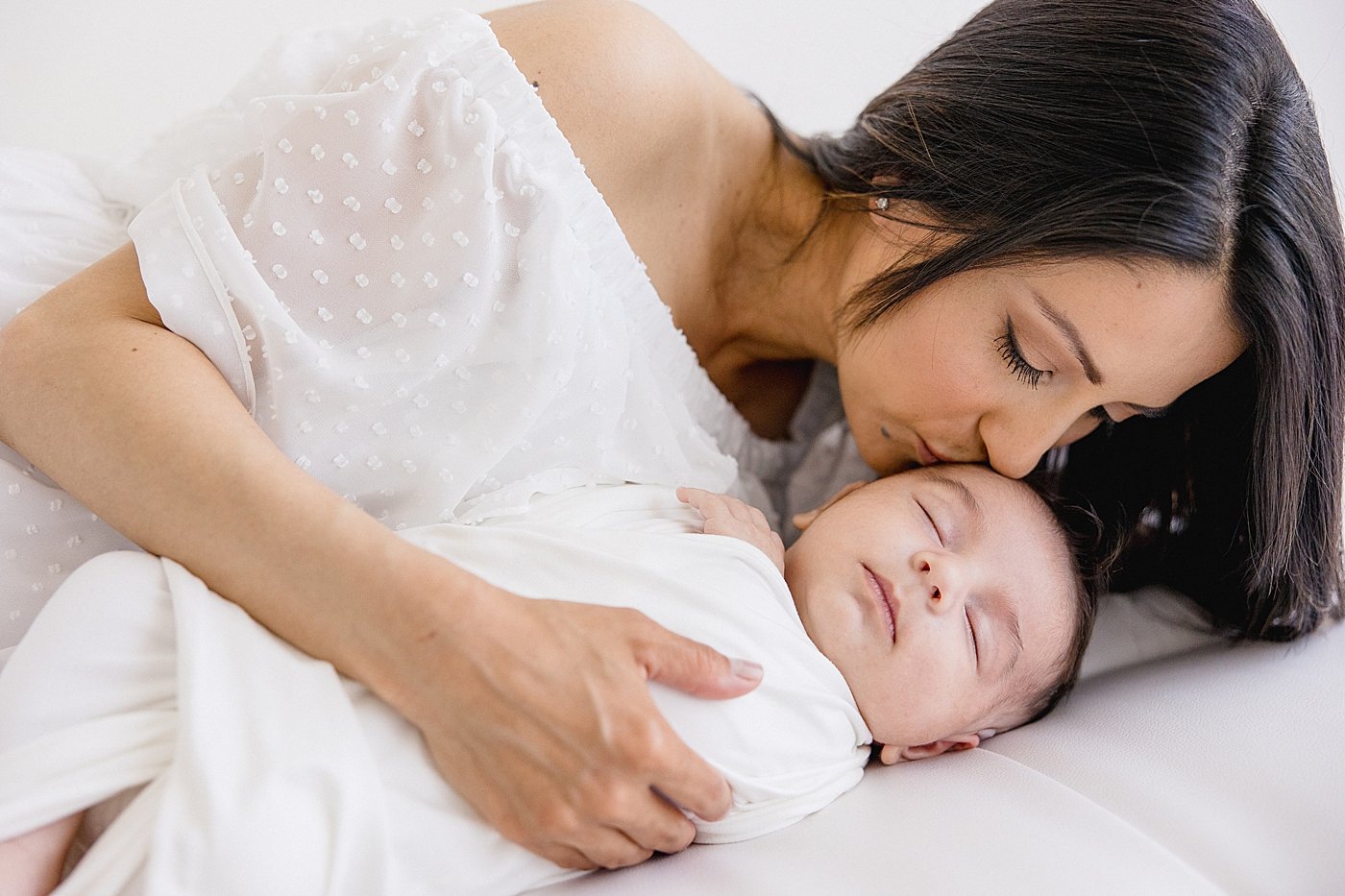 Newborn Session In Newport Beach Studio | Ambre Williams Photography