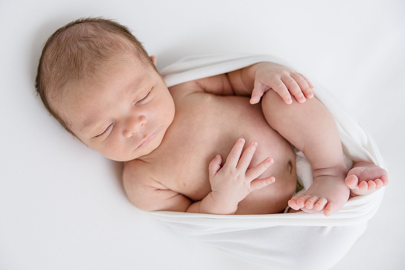 Newborn Baby Boy In Studio with Ambre Williams Photography