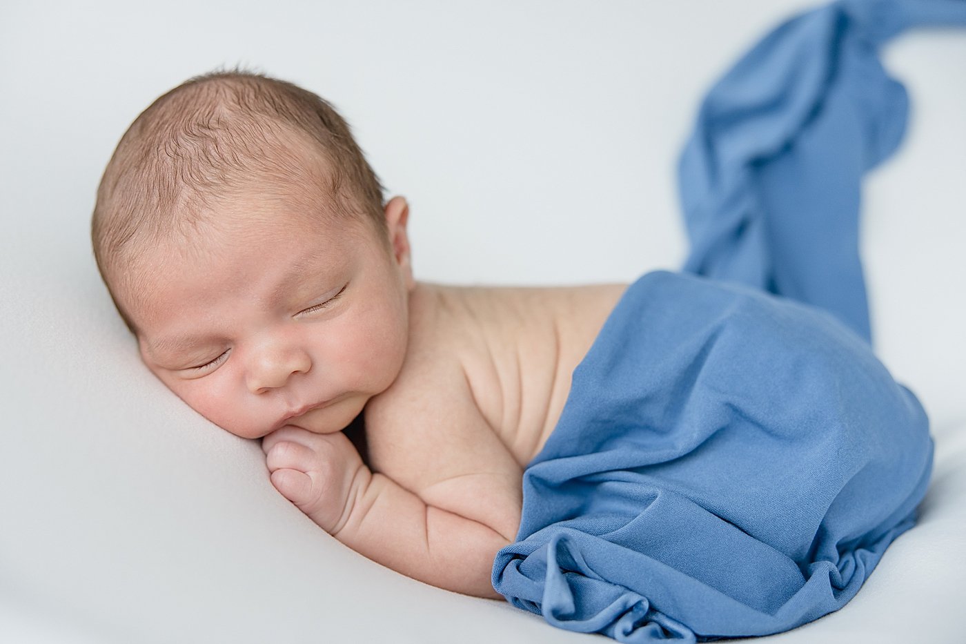 Newborn Baby Boy In Studio Session | Ambre Williams Photography