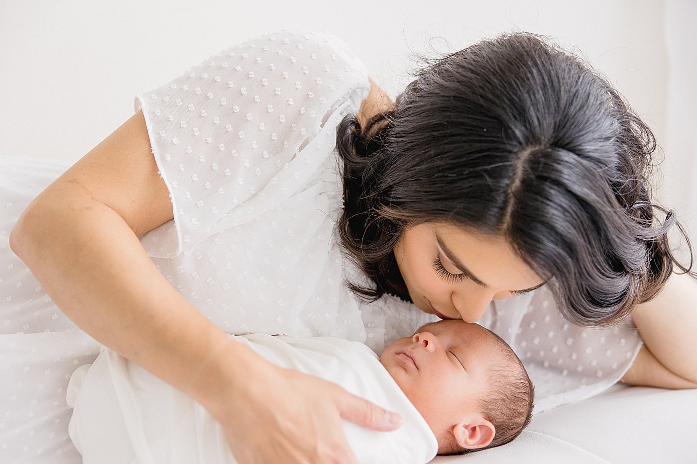 Baby Boy and Mom in Studio | Ambre Williams Photography