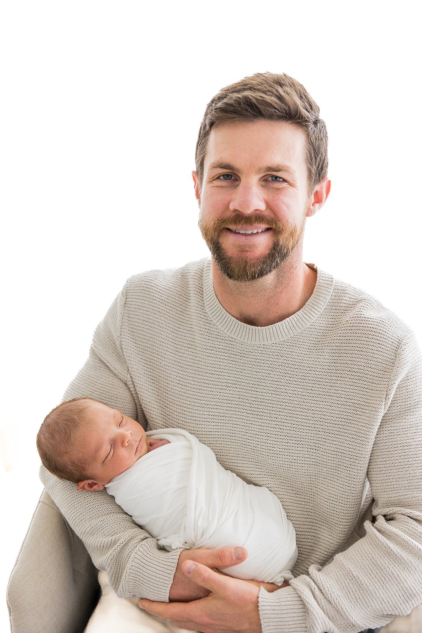 Dad and Baby Boy in Newport Beach | Ambre Williams Photography