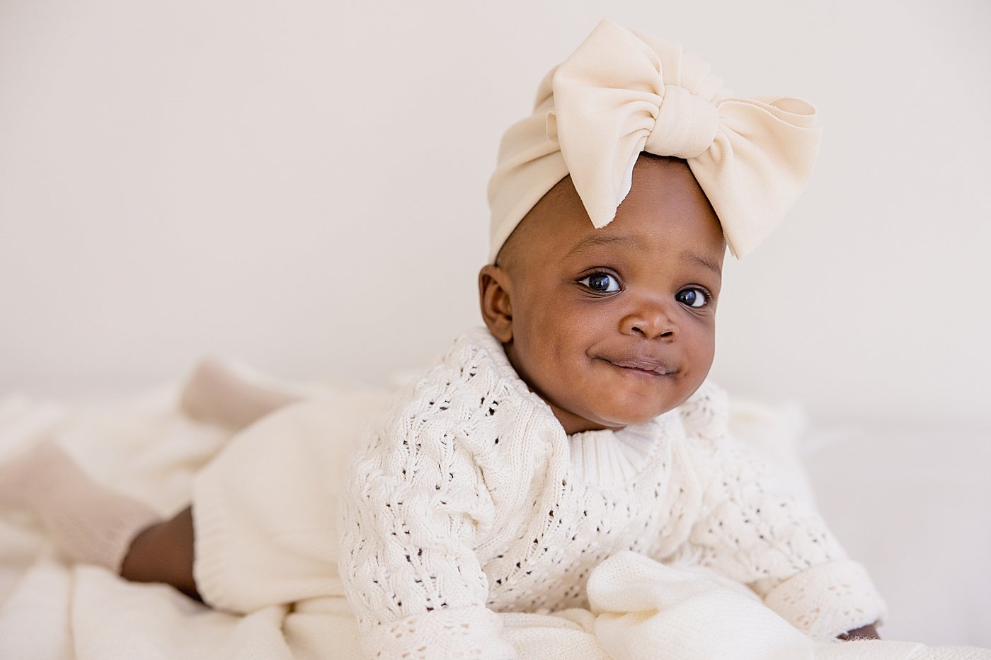 Six Month Baby Girl Milestone Session | Ambre Williams Photography