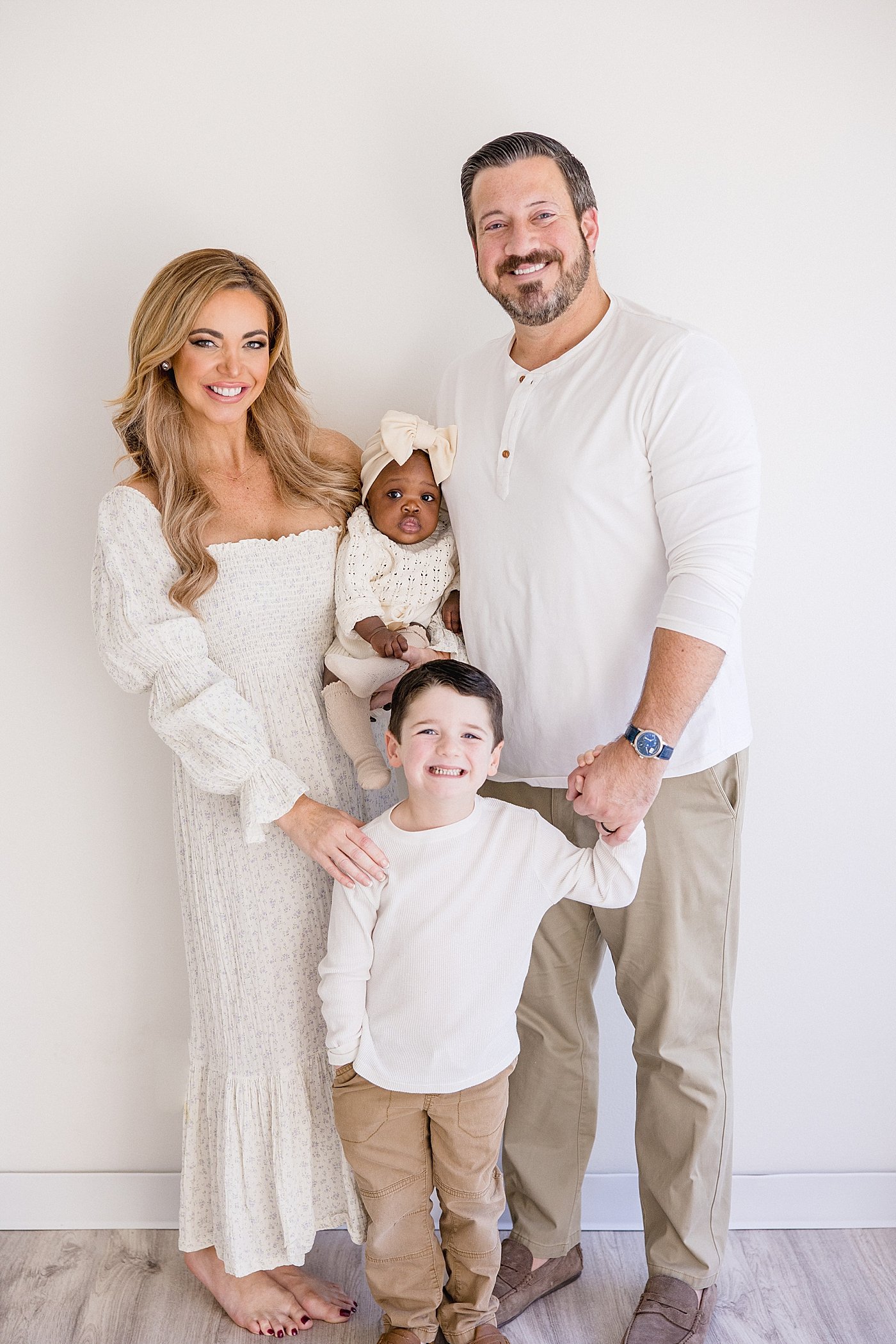 Six Month Baby Girl Family Portrait with Ambre Williams Photography
