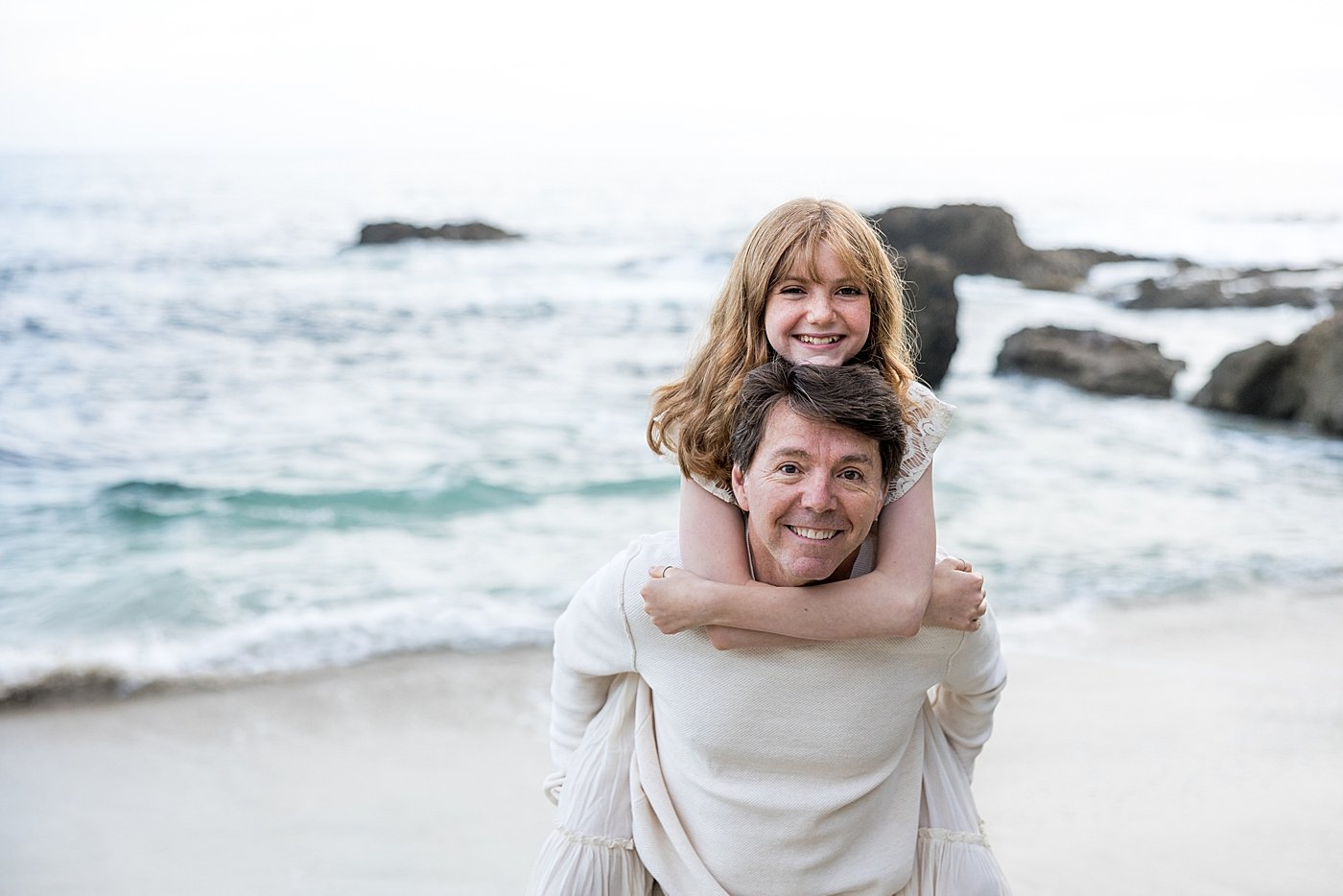 Laguna Beach Session with Dad and Daughter | Ambre Williams Photography