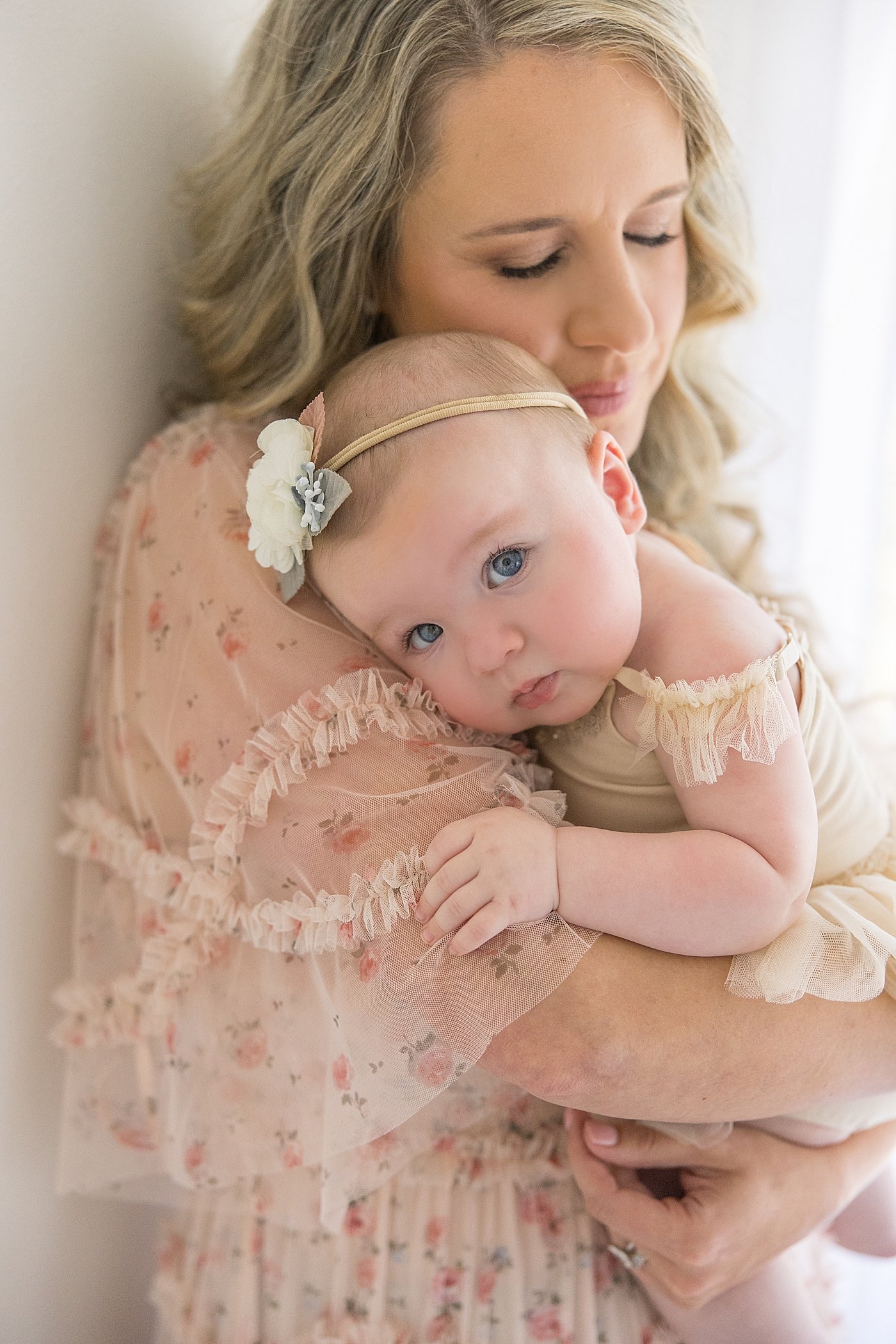 Mama And Baby Girl Milestone Session | Ambre Williams Photography