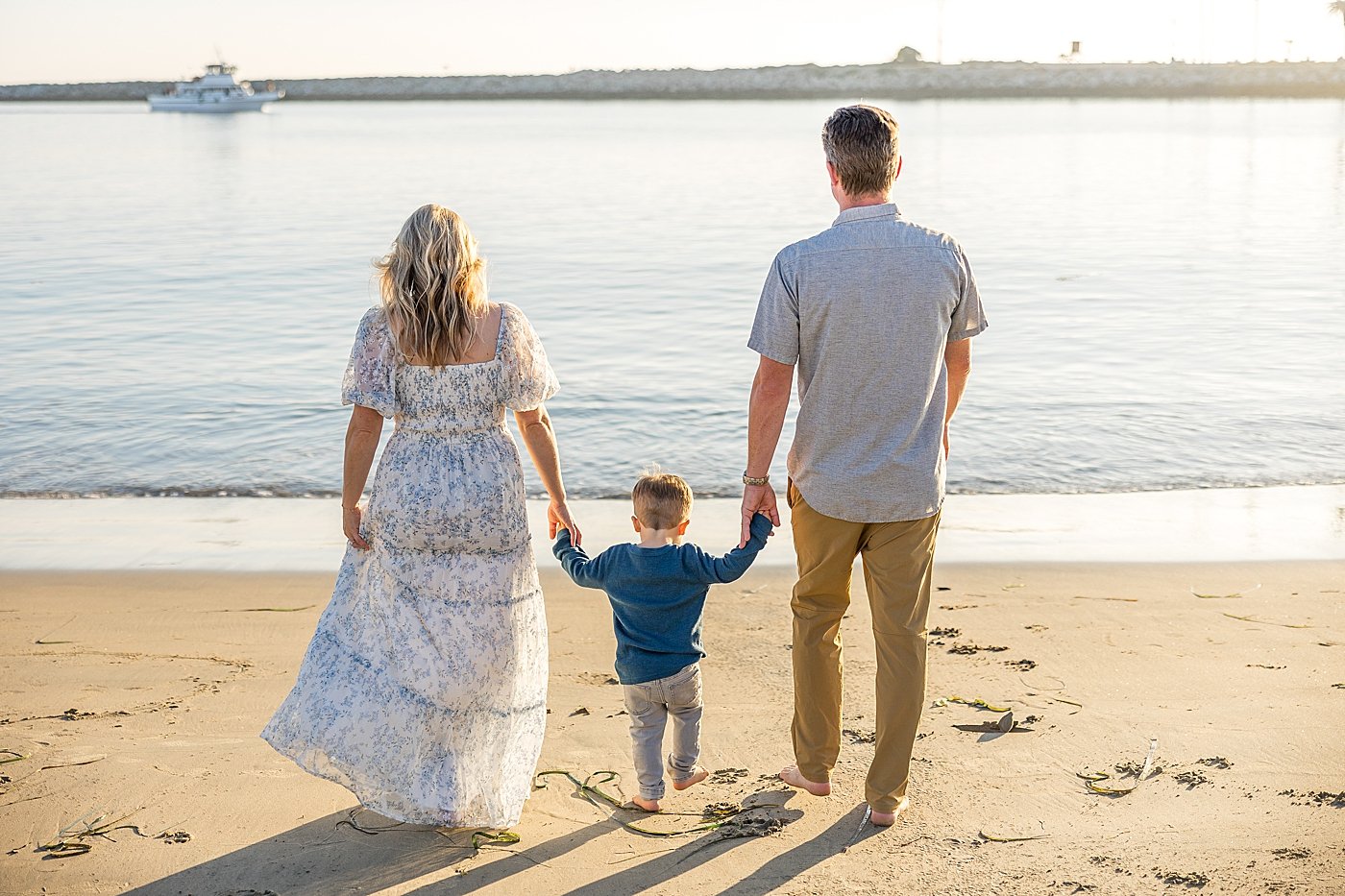 Fall Family Beach Portrait Session | Ambre Williams Photography