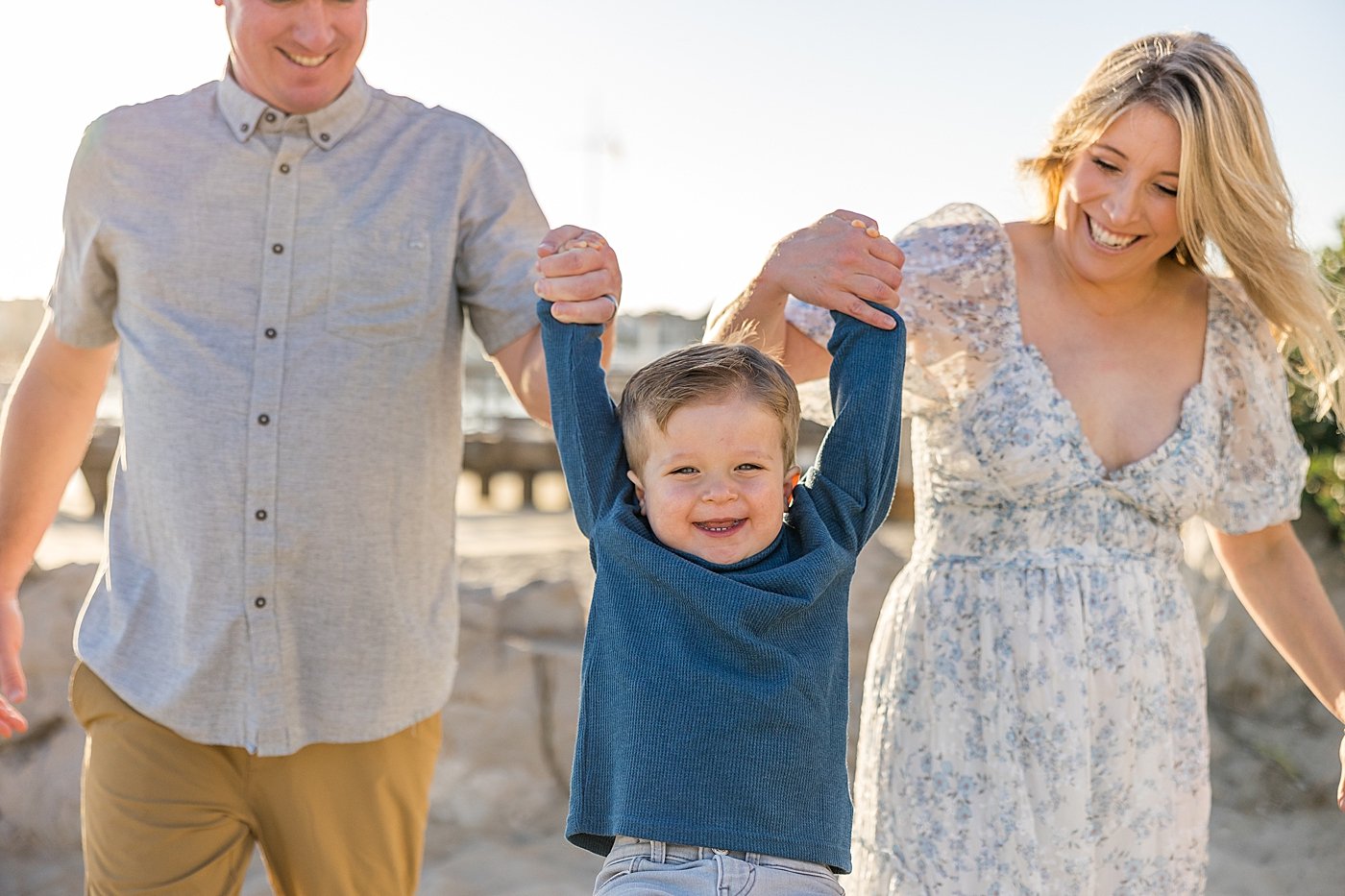 Family Fall Beach Session | Ambre Williams Photography