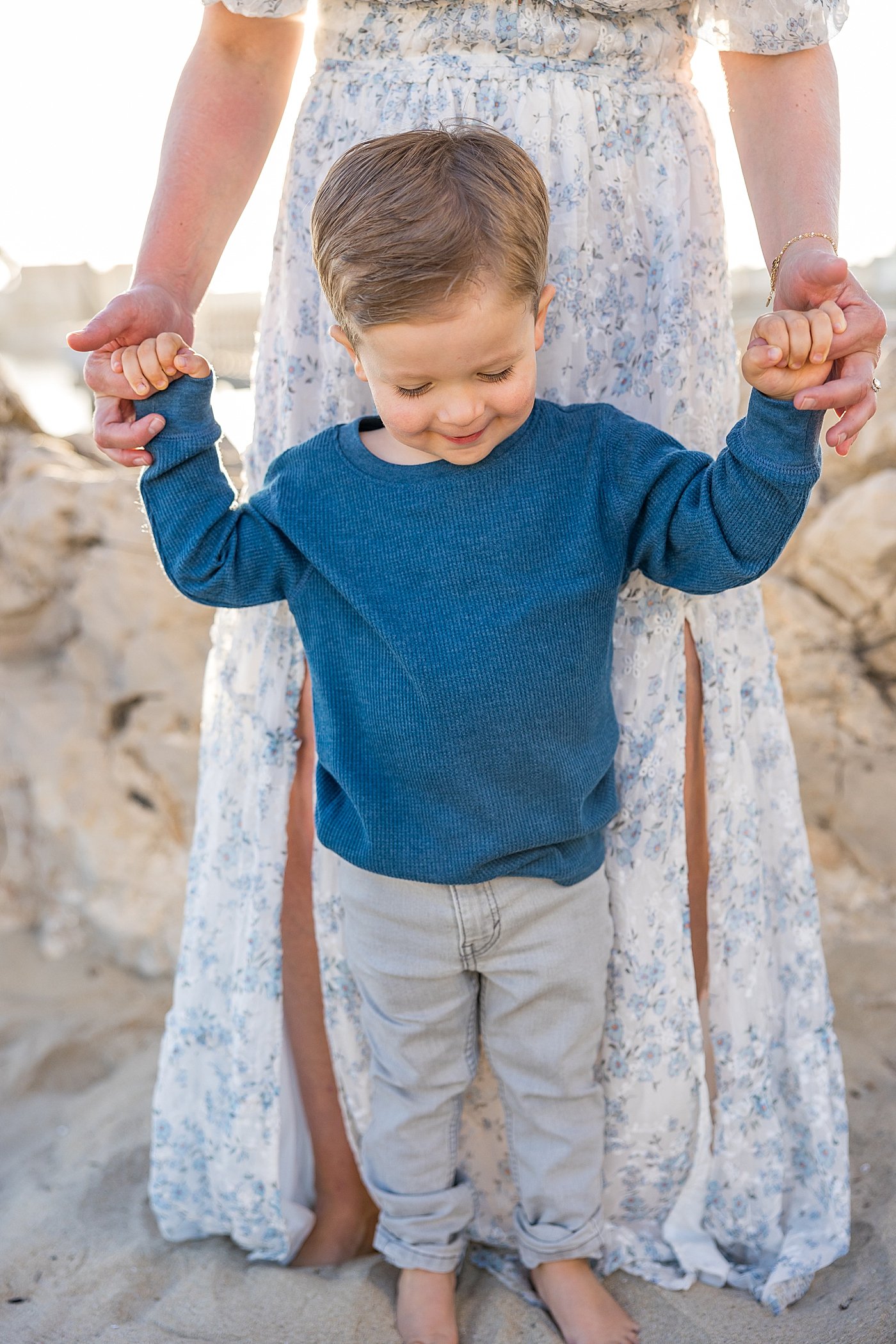 Beach Family Portraits with Ambre Williams Photography