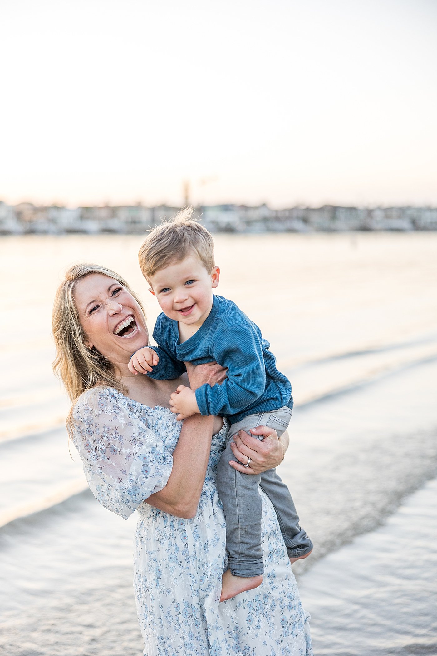 Mom and Son in Newport Beach | Ambre Williams Photography