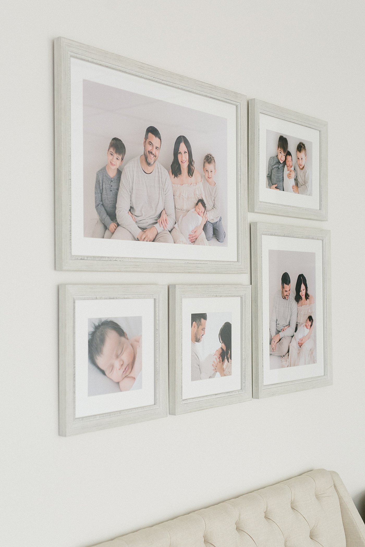 Displaying Family Artwork in Newport Beach with Ambre Williams Photography