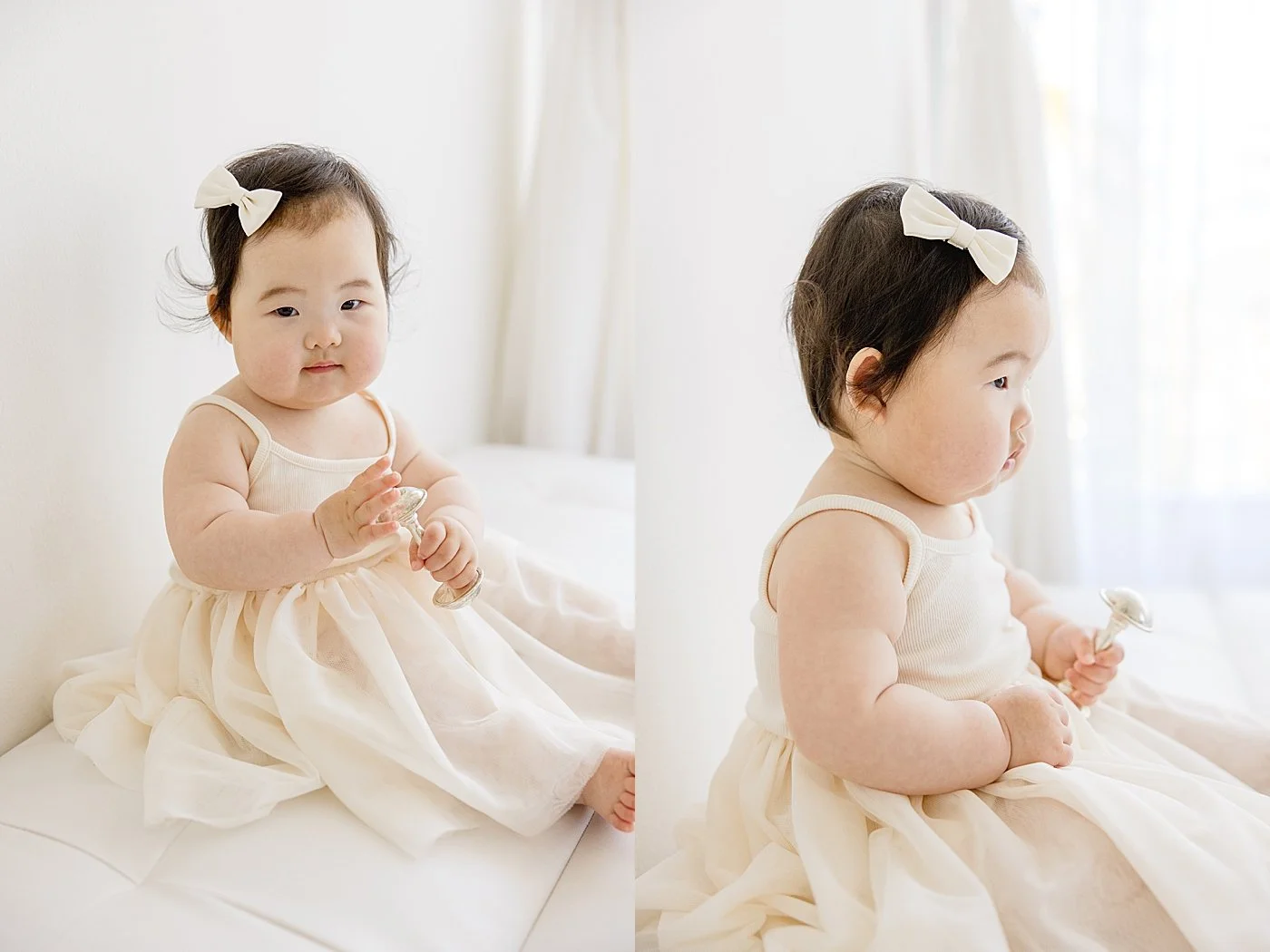 Baby Girl Milestone Portraits | Ambre Williams Photography