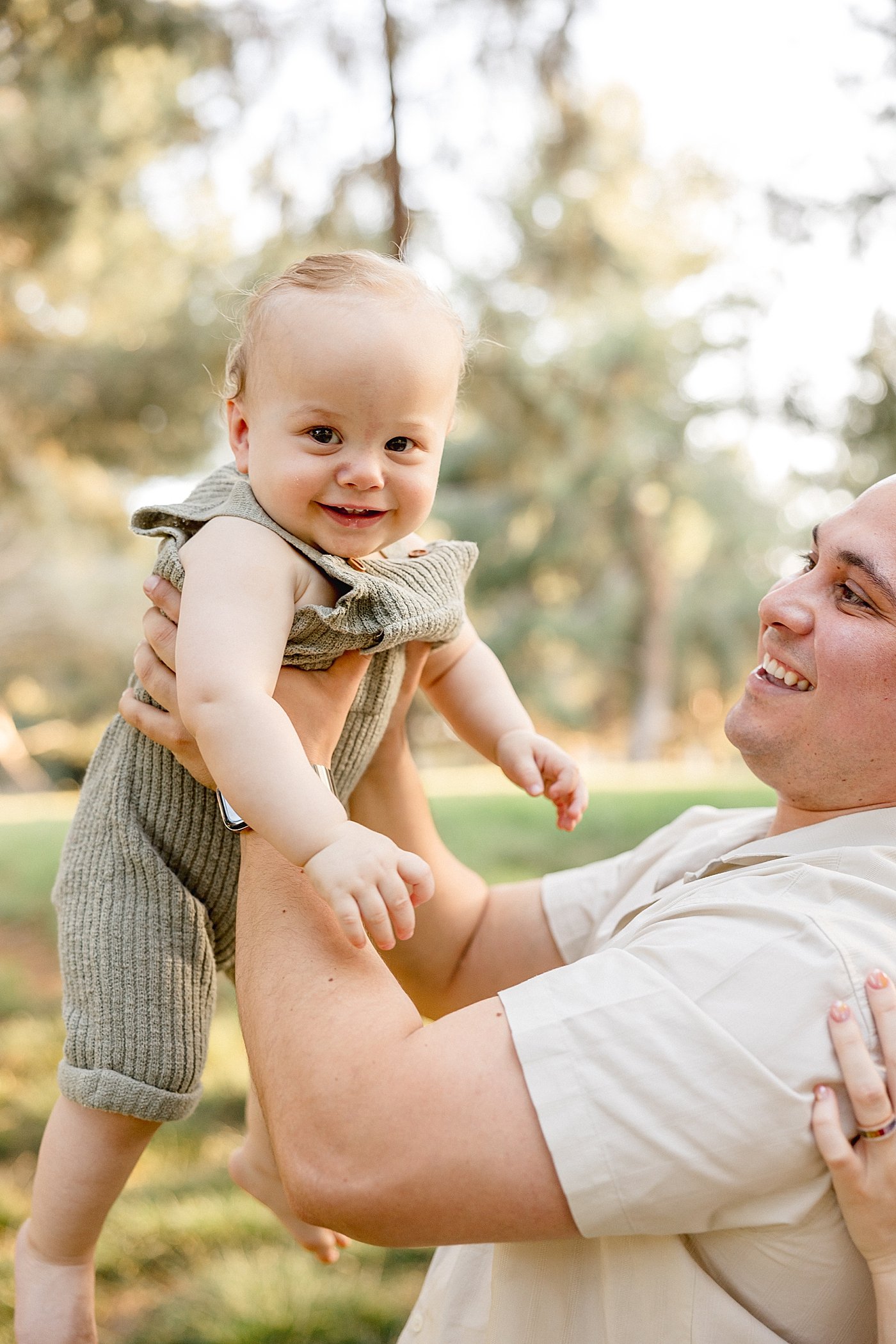 Baby Boy and Daddy Milestone Portrait Session | Ambre Williams Photography