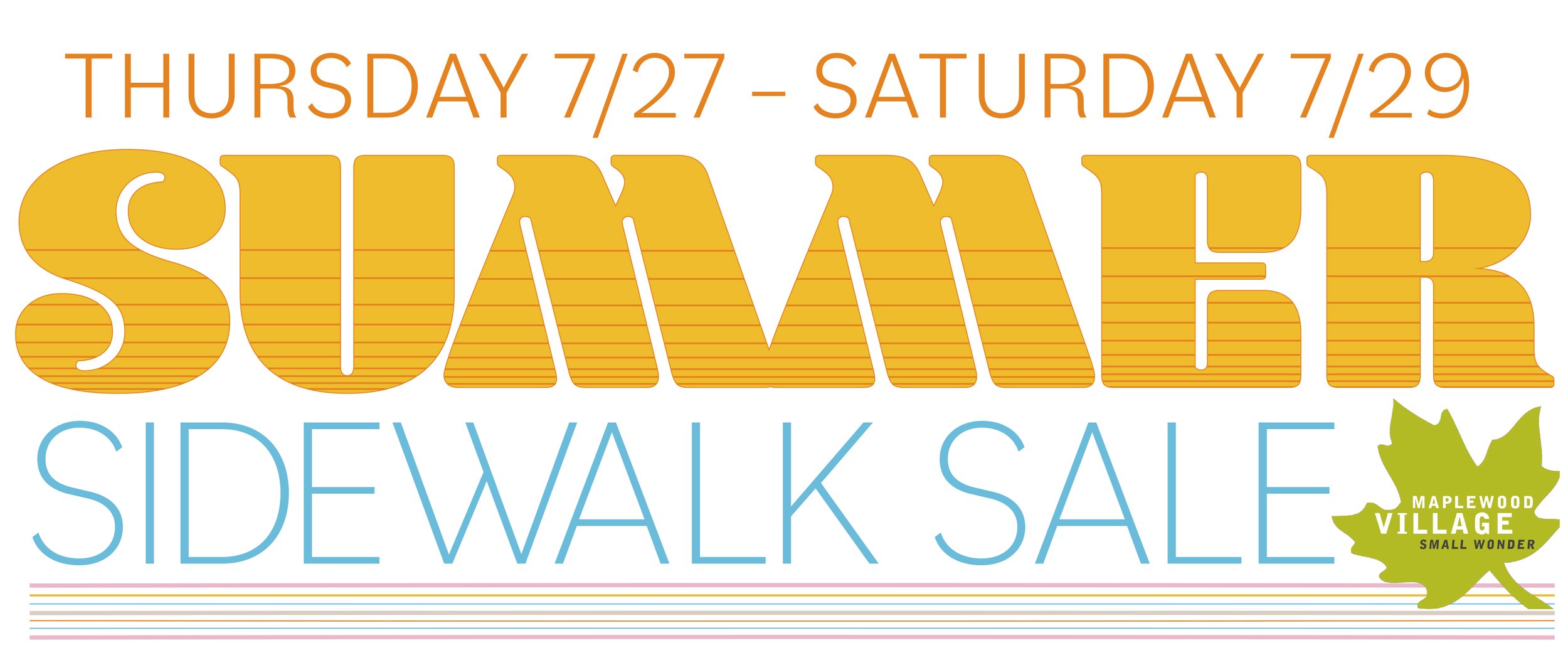 Summer Sidewalk Sale