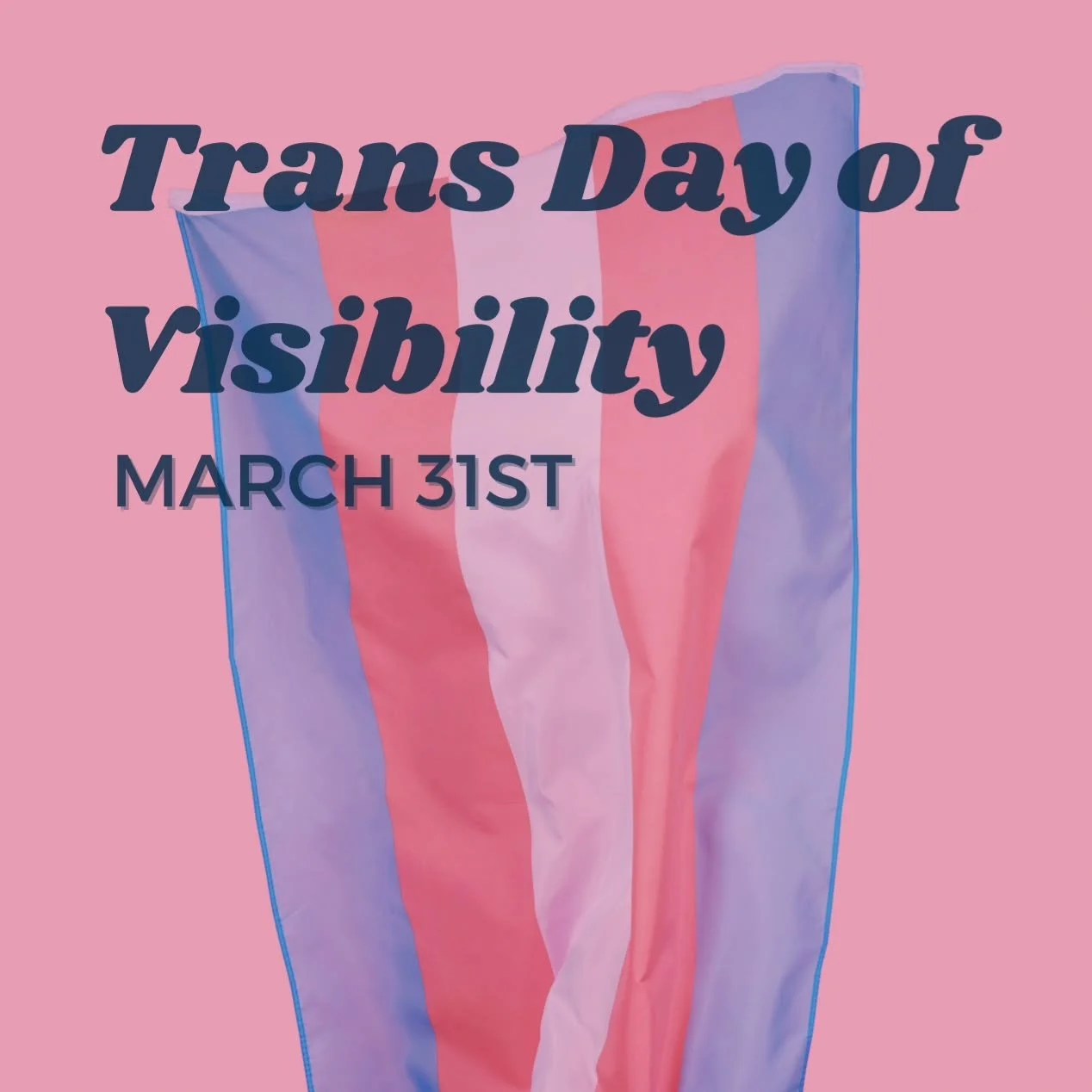 Today marks the 15th year of Trans Day of Visibility! So &mdash; Celebrate the trans folks in your life! Share your love for them. Let them know you and support them. You never know the impact a kind word can have!

TDOV, which is always held on Marc