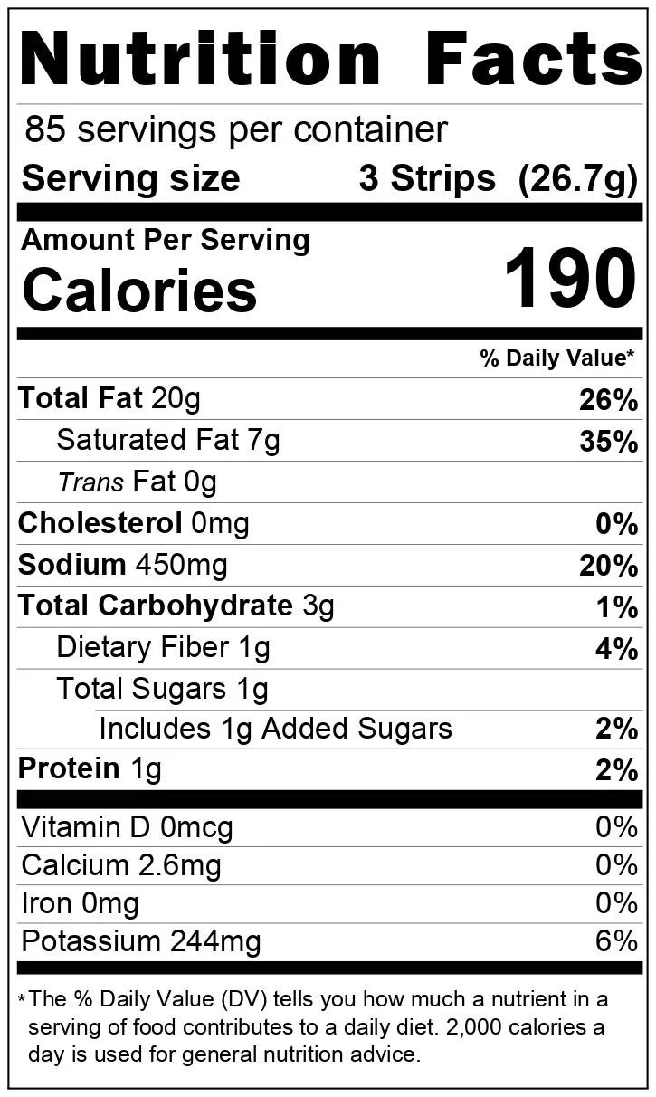 Wakame Seaweed Nutrition Facts 100g