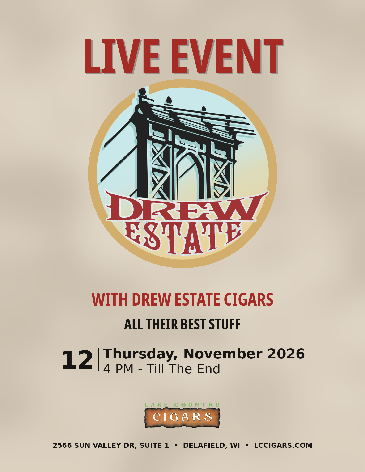 Drew Estate Live Event!
