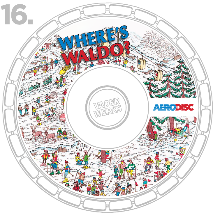 Where's Waldo skiing
