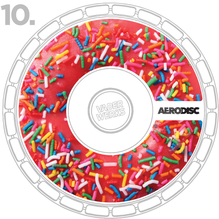 Donut Rotiform Aerodisc Stickers by Vaderwerks