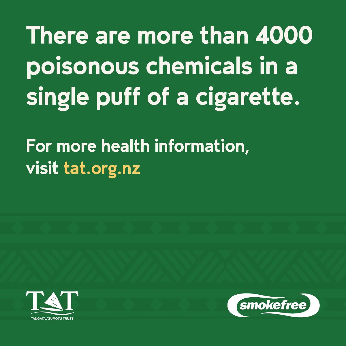 Starting a smokefree journey can be difficult, but we're here to help🌺

📞 Call our Smokefree Practitioner Bale Vuadreu, on 0800 PASIFIKA (727 434) to talanoa about quitting this habit. 

#Pasifika #Health #SmokefreeMay