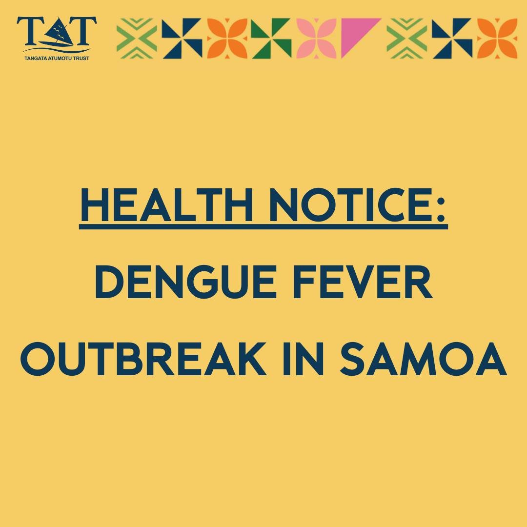 📢 Many people infected with dengue will only have mild symptoms, but a small number of people may get severe dengue and require hospital care.

📢 Find out more about dengue fever at www.infohealthnz.com