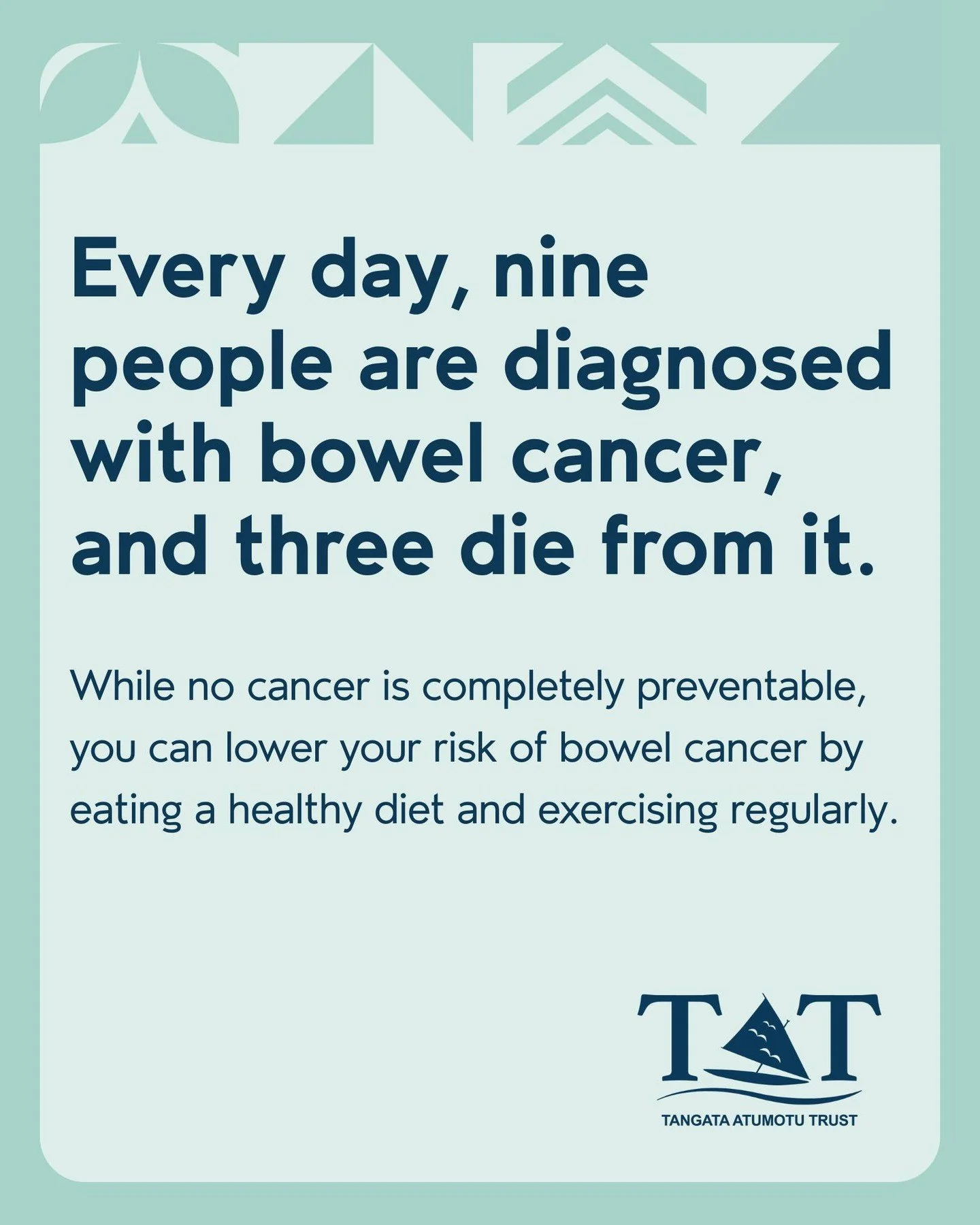 Bowel cancer is the second leading cause of cancer death in Aotearoa 💔

Our Healthy Lifestyle Advisors are here to help you take small, positive steps towards lifestyle changes at your pace, with zero judgement 💪🏾 And if you&rsquo;re thinking abou