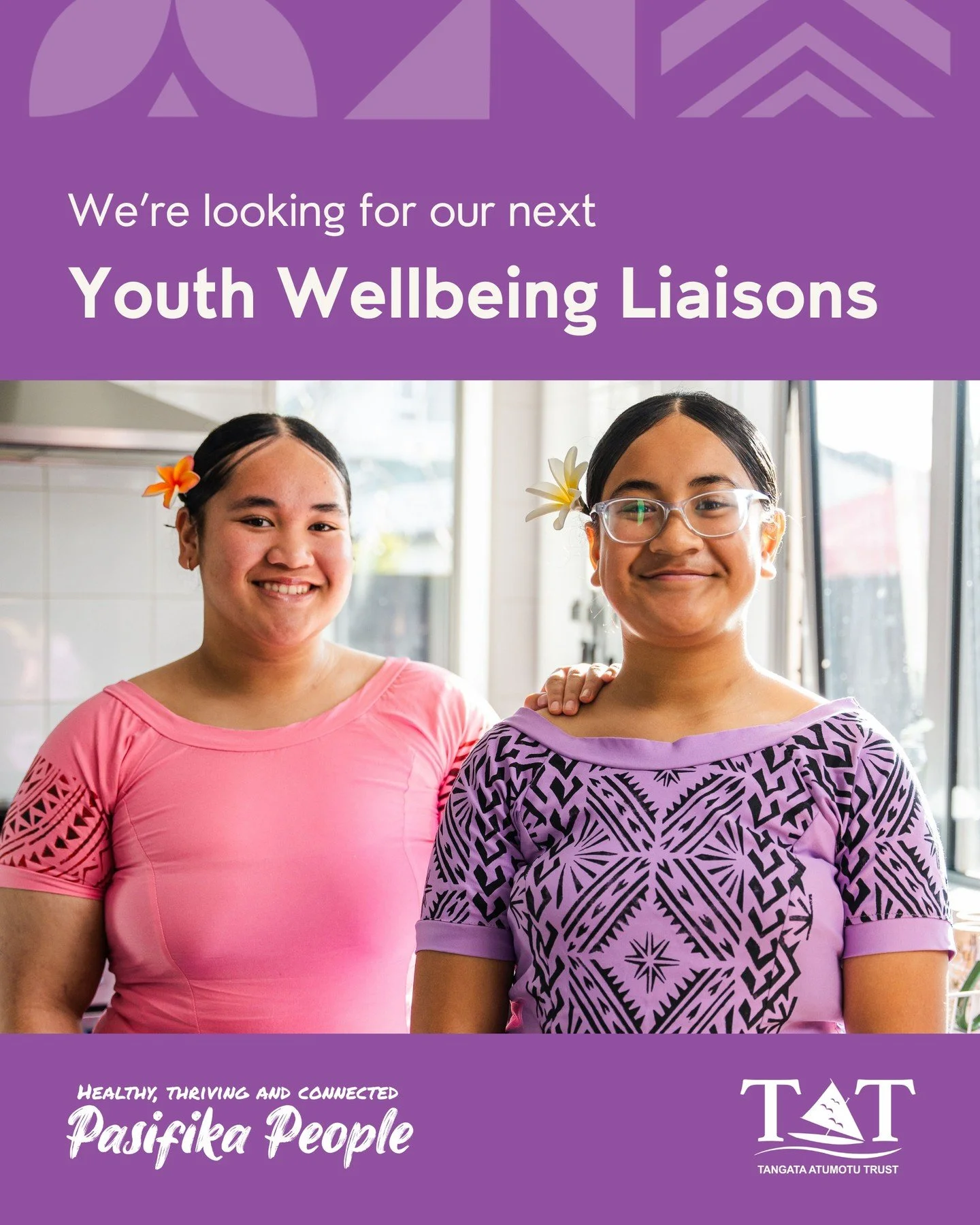 Tangata Atumotu is looking for two passionate, self‑motivated people to join our team as Pasifika Youth Wellbeing Liaisons. 

In this role, you&rsquo;ll support Pasifika tamaiti in secondary schools, strengthening mental health literacy, building res