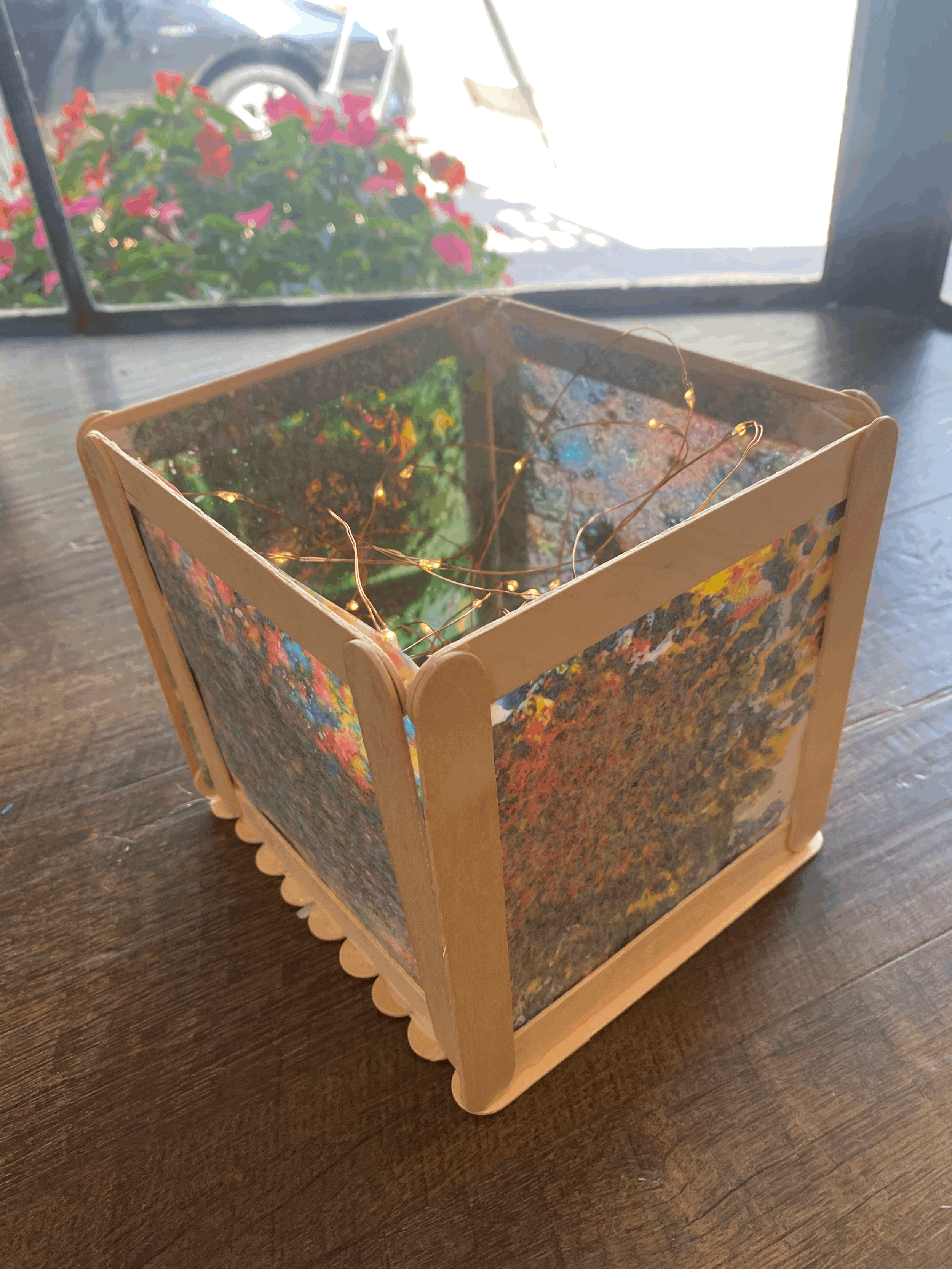 Popsicle Stick Luminary