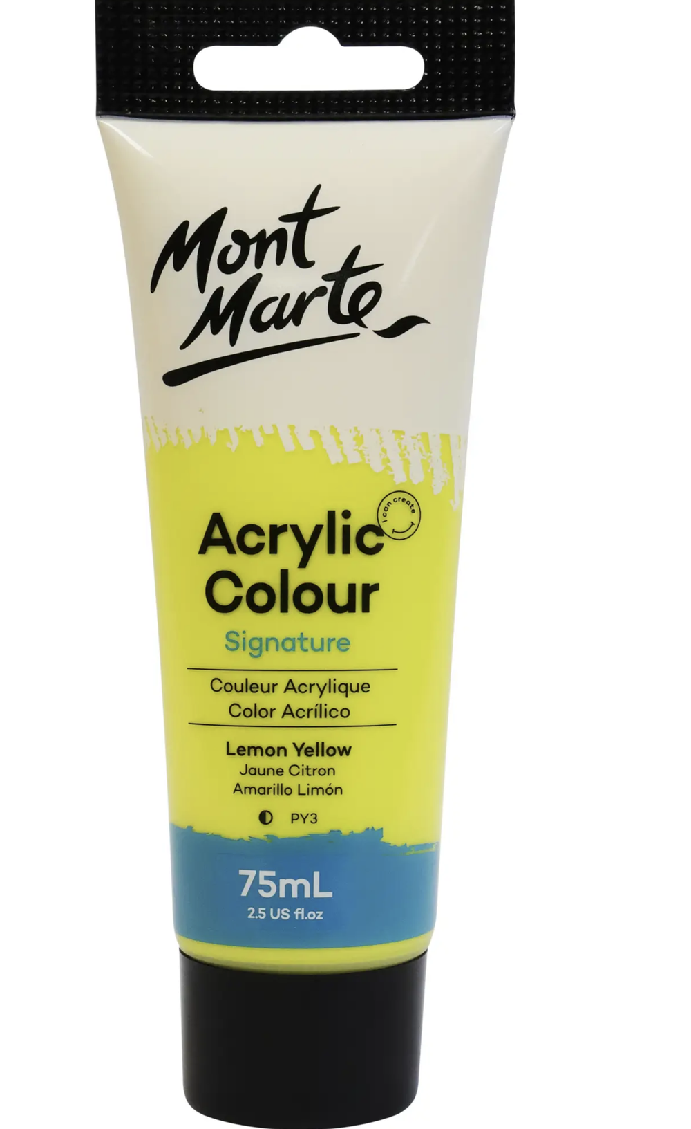 Acrylic Colour Paint Signature 100ml (3.4 US fl.oz) Tube - Lemon Yello –  Mont Marte Global