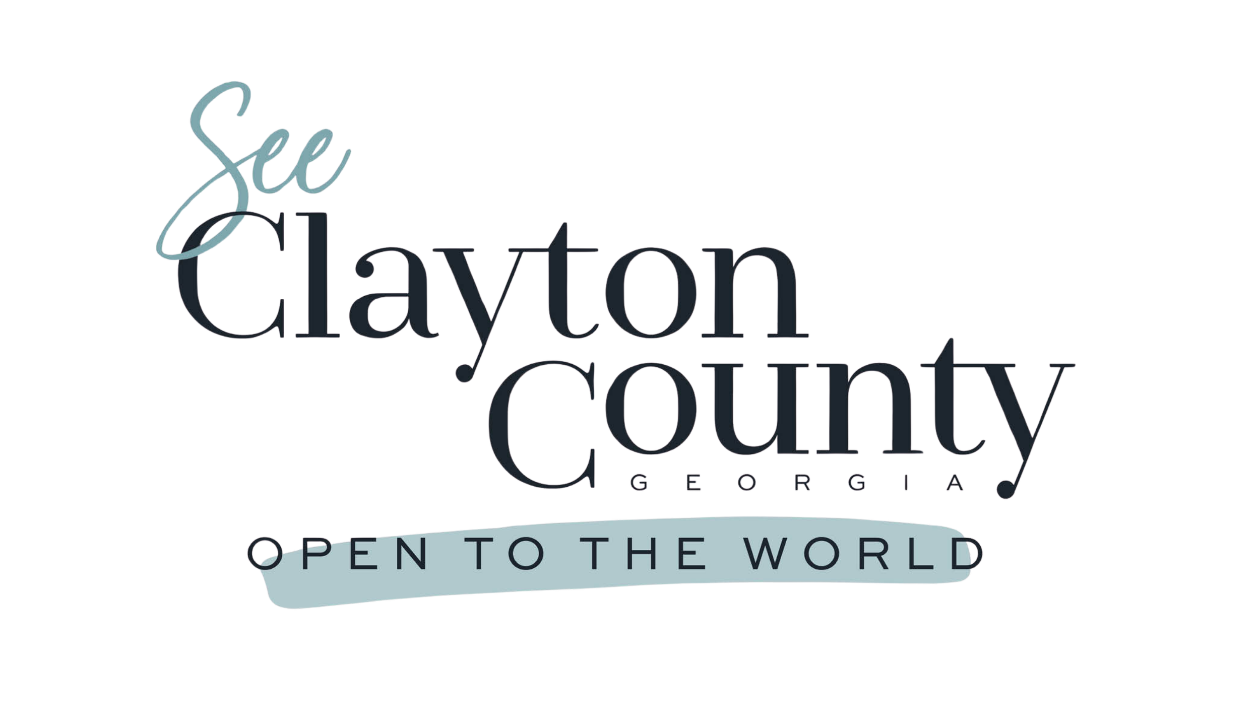 See Clayton logo with tagline 'Open to the World' in a stylized font.